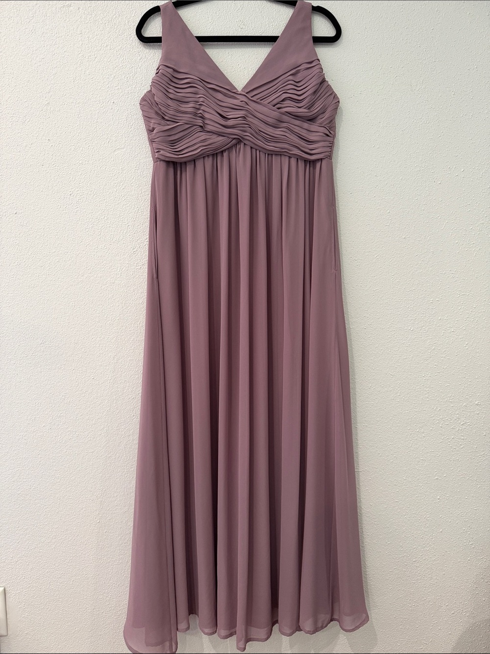 Birdy Grey Dusty Mauve Chiffon Maxi Dress